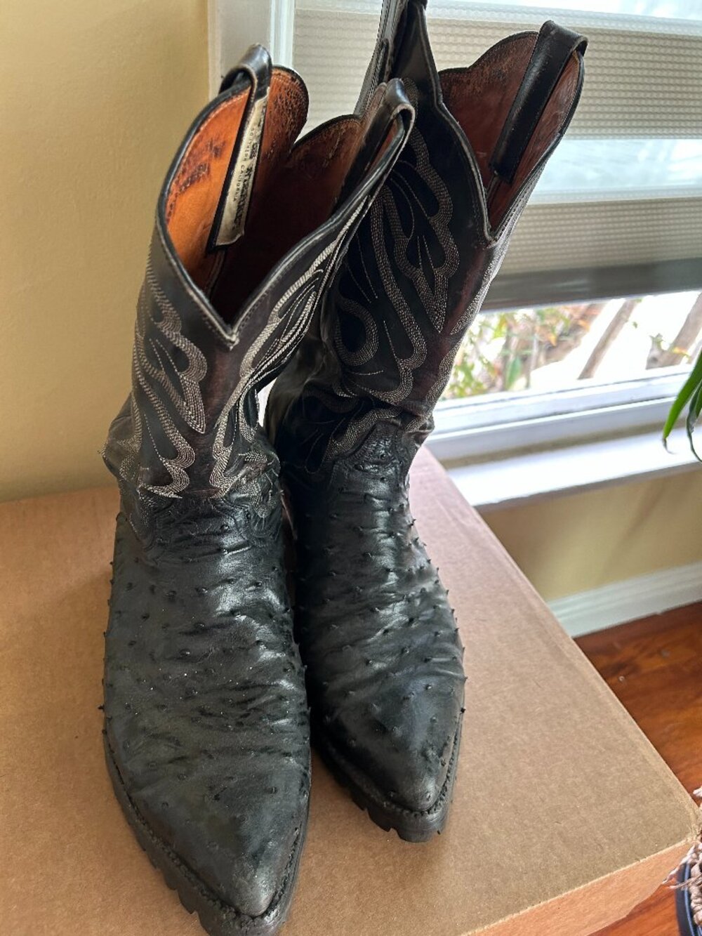 VINTAGE 70s/80s Tony Lama Ostrich Boots | So. California Thieves Market